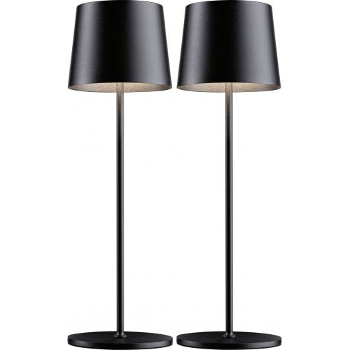 Paulmann 4064161334714 Gilo Akumulátorová stolní LED lampa 2.8 W černá (matná)