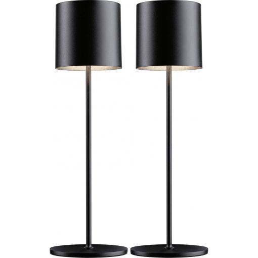 Paulmann 4064161334752 Tuni Akumulátorová stolní LED lampa 2.8 W teplá bílá černá (matná)