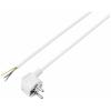 Sygonix SY-6408152 napájecí síťový kabel bílá 1.50 m