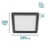 Philips SceneSwitch 8720169347915 LED panel 12 W teplá bílá černá