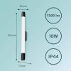 Philips Rover 8720169300217 LED koupelnové stropní světlo 10 W teplá bílá černá