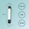Philips Rover 8720169300255 LED koupelnové stropní světlo 5 W teplá bílá černá