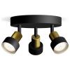 Philips Conduit 8720169299955 stropní lampa GU10 černá, zlatá