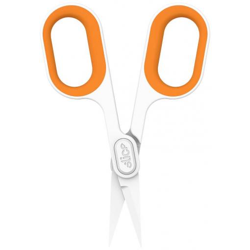 Slice 10546 univerzální nůžky leváci, praváci 132 mm oranžová, bílá