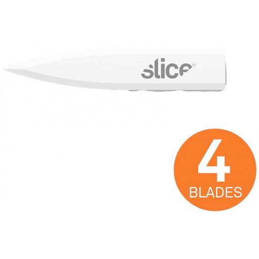 Slice 10532 Keramické náhradní čepele, víceúčelová čepel, do tvaru dláta 4 ks