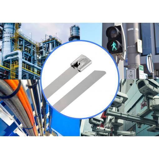 TRU COMPONENTS TC-12656552 TRU COMPONENTS TC-12656552 Ocelové stahovací pásky 360 mm 4.6 mm AISI 316 100 ks 360 mm 4.6 mm AISI 316 100 ks