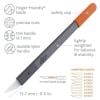 Slice skalpel 139.5 mm keramika, Nylon černá, oranžová 1 ks
