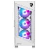 MSI MPG Velox 100R midi tower PC skříň bílá 3 předinstalované LED ventilátory, 1 předinstalovaný LED ventilátor, boční okno, prachový filtr