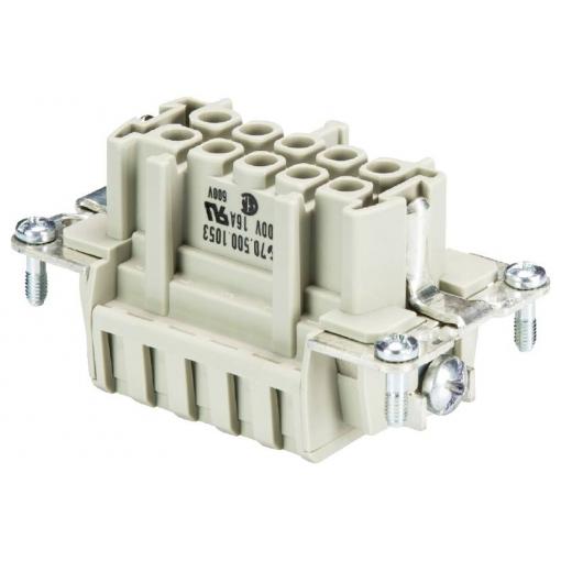 Wieland Electric 70.500.1053.0 konektorová vložka, zásuvka Počet kontaktů 10 10 ks