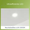 Philips 8720169308121 Diamond vestavné svítidlo, LED, 2.2 W, bílá
