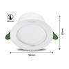 Philips 8720169308084 Diamond vestavné svítidlo, LED, 2 W, bílá