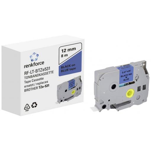 Renkforce RF-LT-BTZe531 kompatibilní náhradní Brother TZe-531 12 mm Barva pásky: modrá Barva písma: černá 8 m