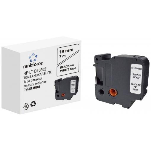 Renkforce RF-LT-D45803 kompatibilní náhradní DYMO D1 - 45803 19 mm Barva pásky: bílá Barva písma: černá 7 m