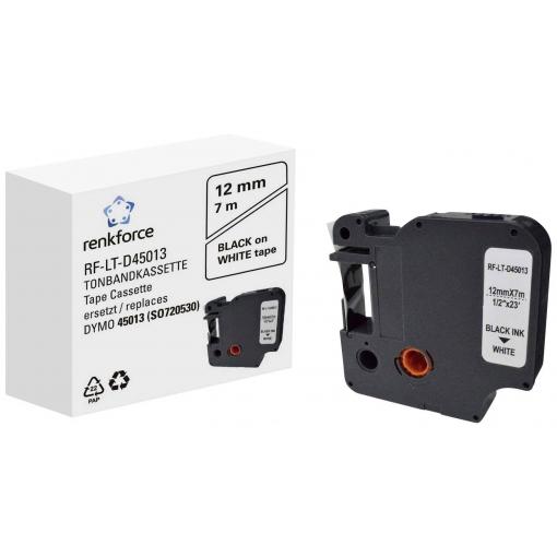 Renkforce RF-LT-D45013 kompatibilní náhradní DYMO D1 - 45013 12 mm Barva pásky: bílá Barva písma: černá 7 m