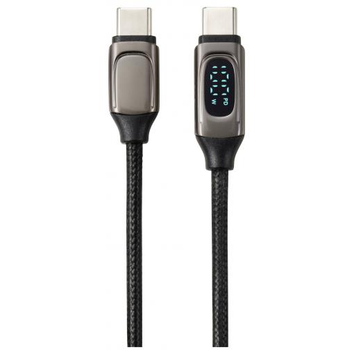 Renkforce USB kabel USB 2.0 USB-C ® zástrčka, USB-C ® zástrčka 1.00 m stříbrná (metalíza) RF-6249318
