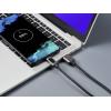 Renkforce USB kabel USB 2.0 USB-A zástrčka, USB-C ® zástrčka 2.00 m stříbrná (metalíza) RF-6249502