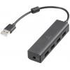 Renkforce RF-6382720 USB Hub 4 porty USB-A USB 2.0 480 MBit/s černá RF-USBH-110
