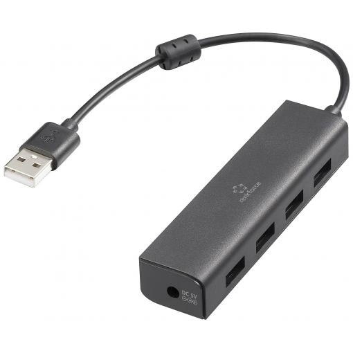 Renkforce RF-6382720 USB Hub 4 porty USB-A USB 2.0 480 MBit/s černá RF-USBH-110
