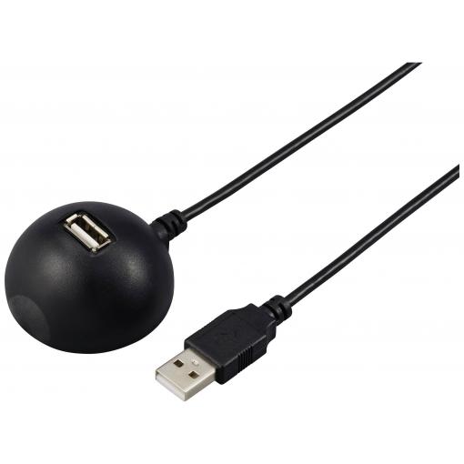 Renkforce USB kabel USB 2.0 USB-A zástrčka, USB-A zásuvka 1.50 m černá Dokovací stanice RF-5720418