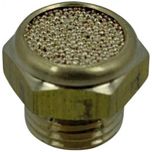TRU COMPONENTS pneumatický tlumič hluku TC-12770324 Vnější závit G1/8 15 bar mosaz 1 ks