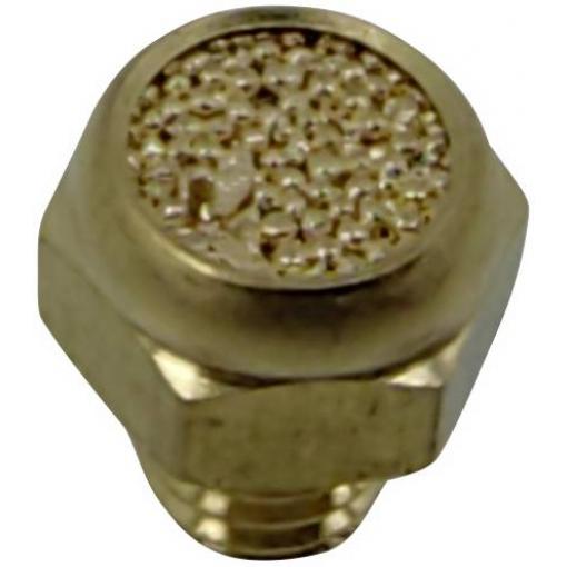 TRU COMPONENTS pneumatický tlumič hluku TC-12770320 Vnější závit M5 15 bar bronz 1 ks