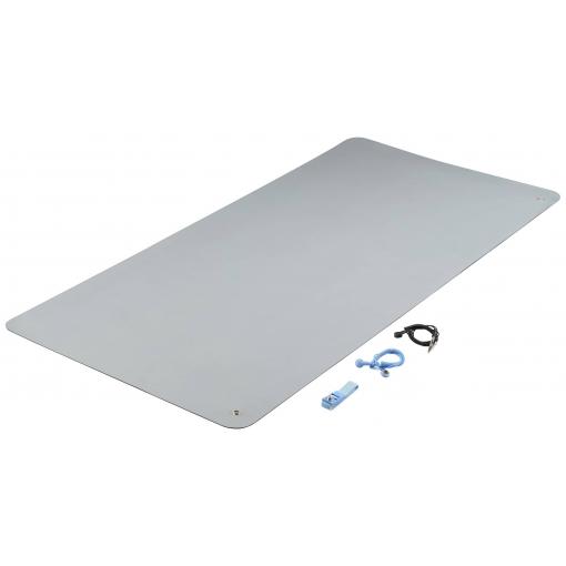 TRU COMPONENTS TC-12356308 ESD set rohoží šedá (d x š x v) 1190 x 590 x 2 mm 1 sada