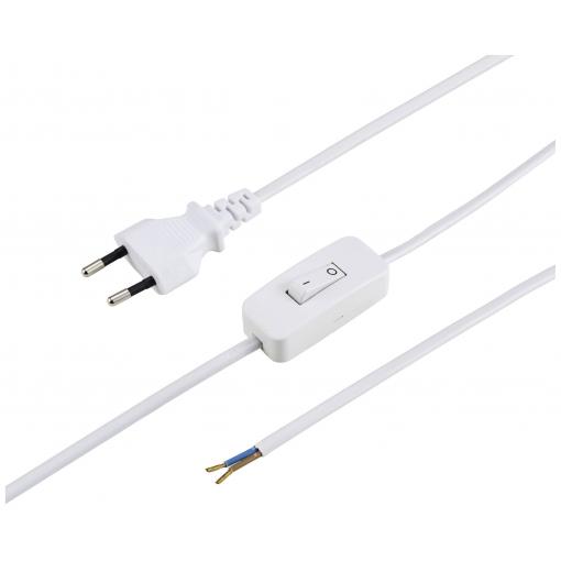 Sygonix SY-6385374 napájecí kabel bílá 1.50 m
