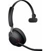 Jabra Evolve2 65 monaural Headset otevřená (On Ear) Bluetooth® mono černá regulace hlasitosti, Indikátor nabití, Vypnutí zvuku mikrofonu telefon