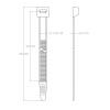 TRU COMPONENTS TC-12626016 stahovací pásky 550 mm 12.7 mm přírodní bílá HVAC 100 ks