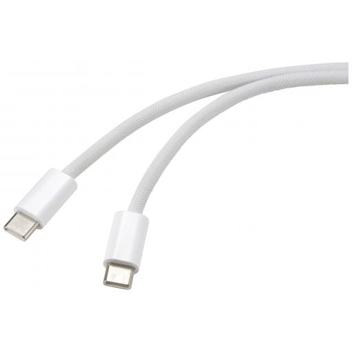 Renkforce USB kabel USB-C ® zástrčka, USB-C ® zástrčka 1.00 m bílá kroucené páry RF-6056882