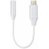 Renkforce RF-6056890 USB-C® / jack adaptér [1x USB-C® - 1x Audio, stereo (3,5 mm jack)] bílá hliníková zástrčka 0.1 m
