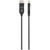 Renkforce optické vlákno / DisplayPort kabel Konektor DisplayPort, Konektor DisplayPort 30.00 m černá RF-6117772 8K UHD Kabel DisplayPort