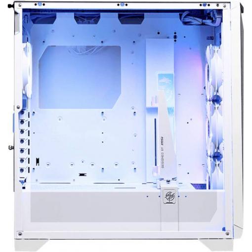 MSI MPG GUNGNIR 300R AIRFLOW midi tower PC skříň bílá 3 předinstalované LED ventilátory, 1 předinstalovaný LED ventilátor, boční okno, prachový filtr