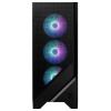 MSI PC- Gehäuse MSI MAG FORGE 320R AIRFLOW - midi tower herní pouzdro černá 3 předinstalované LED ventilátory, 1 předinstalovaný LED ventilátor, prachový