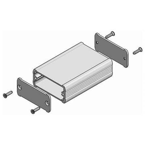 Fischer Elektronik TUF 105 52 160 SA TUF 105 52 160 SA profilové pouzdro 105 x 52 x 160 hliník eloxovaný černá 1 ks