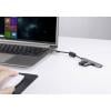 Renkforce RF-6250246 USB Hub 3 + 1 port USB-A USB 2.0 480 MBit/s s hliníkovým krytem černá RF-6250246