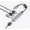 Renkforce RF-6250246 USB Hub 3 + 1 port USB-A USB 2.0 480 MBit/s s hliníkovým krytem černá RF-6250246