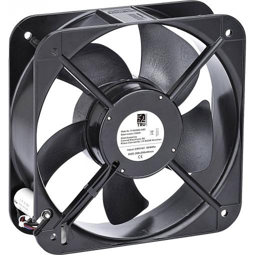 TRU COMPONENTS TC-NA20060-230B1 axiální ventilátor, 230 V/AC, 890 m³/h, (d x š x v) 200 x 200 x 60 mm, TC-12774580