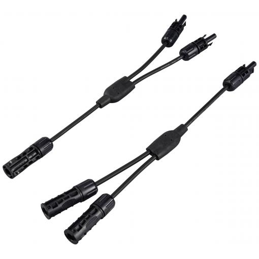 Sygonix SY-6408046 Připojení solárního systému kabelový adaptér, 30 A, černá, 36 cm