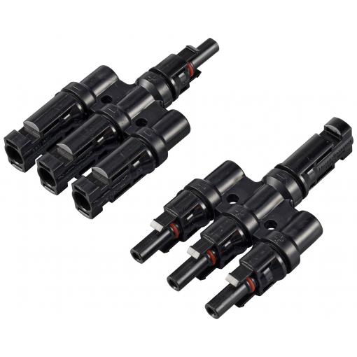 Sygonix Solaradapter T-Verbinder (3 zu 1) 1000V SY-6408000 Y-zástrčka
