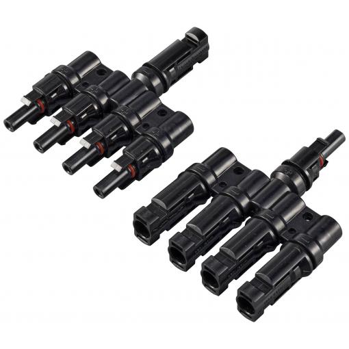 Sygonix Solaradapter T-Verbinder (4 zu 1) 1000V SY-6408002 Y-zástrčka
