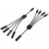 Sygonix SY-6407994 Připojení solárního systému kabelový adaptér, černá, 46.5 cm