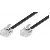 Goobay telefonní kabel [1x RJ11 zástrčka - 1x RJ11 zástrčka] 10.00 m černá