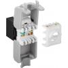 Goobay Goobay 90692 Keystone Modul RJ45 Kupplung CAT6 A Verbinder RJ 45 Stecker Schwarz RJ45 vestavný modul Keystone CAT 6A 1 ks
