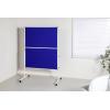 SpeaKa Professional moderační tabule SP-PB-B01 (š x v) 1250 mm x 1850 mm plsť modrá skládací, včetně koleček, oboustranně použitelné SP-12058196