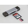 Renkforce RF-PCR-400 externí čtečka paměťových karet USB-A, USB-C® microSD, SD Space Grau