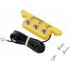 TRU COMPONENTS TC-12277208 Zemnicí konektor 3x 10 mm připojení s tlačítkem, úhlový tvar s kabelem 1 ks