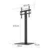 Hama 00220868 TV držák na zeď 81,3 cm (32) - 165,1 cm (65) nastavitelná výška, nakláněcí