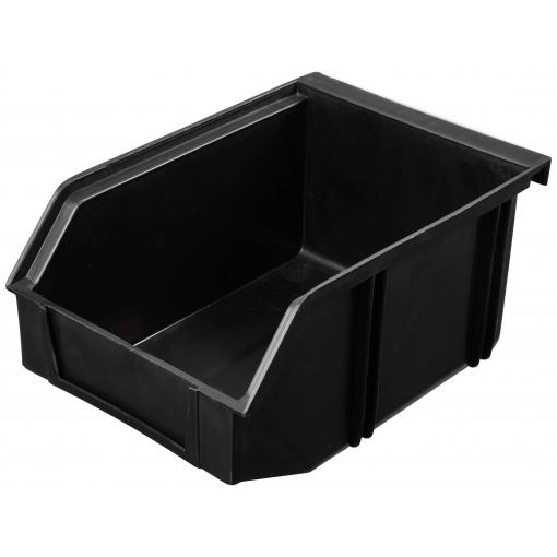 TRU COMPONENTS TC-12539876 Otevřený úložný ESD box (d x š x v) 18.5 x 13 x 9 cm disipativní Poznávací značka ESD: D Zavěšení 1 ks
