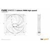 BeQuiet PURE WINGS 3 White 120mm PWM high-speed PC větrák s krytem bílá (š x v x h) 120 x 25 x 120 mm